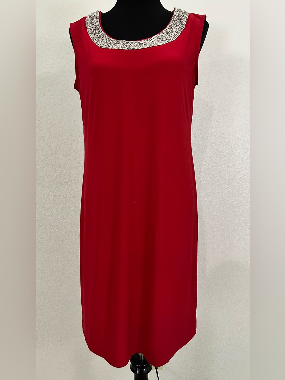R&M Richards Bold Red Dress with Classic Label